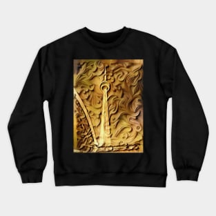 CN Tower in Wood Relief Crewneck Sweatshirt